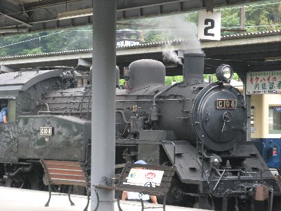 千頭駅のSL