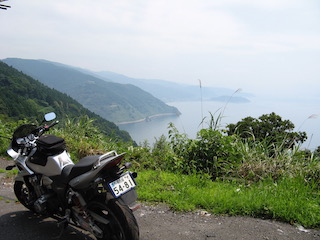 国道8号線から越前海岸