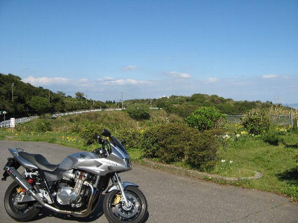 山頂を望む