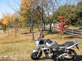 洲原公園とCB
